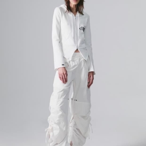 Nache layered waist bonded pants 