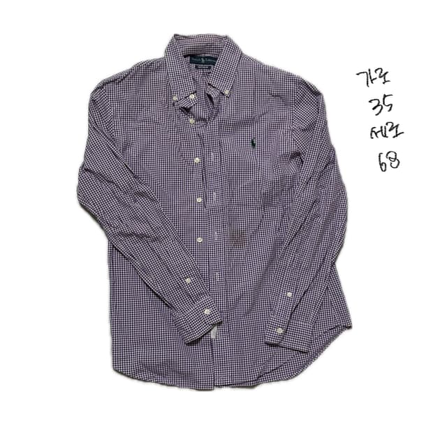 폴로 체크 셔츠 