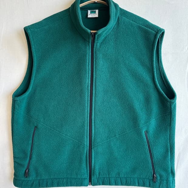 90s 빈티지 Turfer 터퍼 딥그린 플리스 베스트