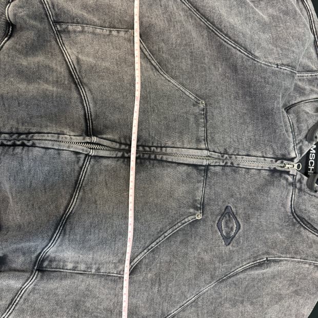 미스치프 벌룬 후드 워시드 차콜