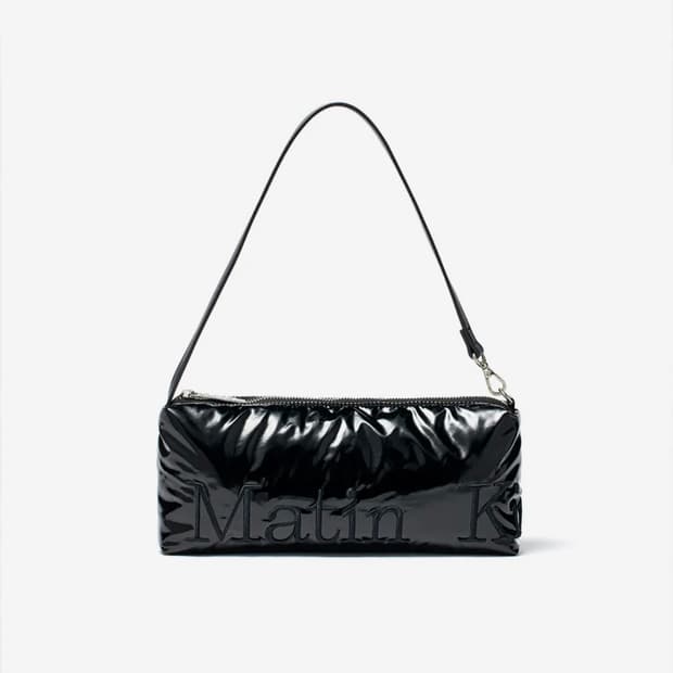 GLOSSY LOGO STITCH MINI SHOULDER BAG