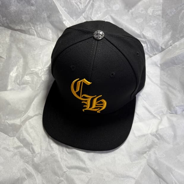 크롬하츠 CH로고 6패널 베이스볼 캡 블랙