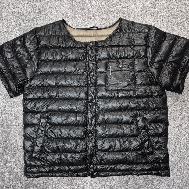 네이처하이크 남성 덕다운 경량 반팔 패딩 XL
