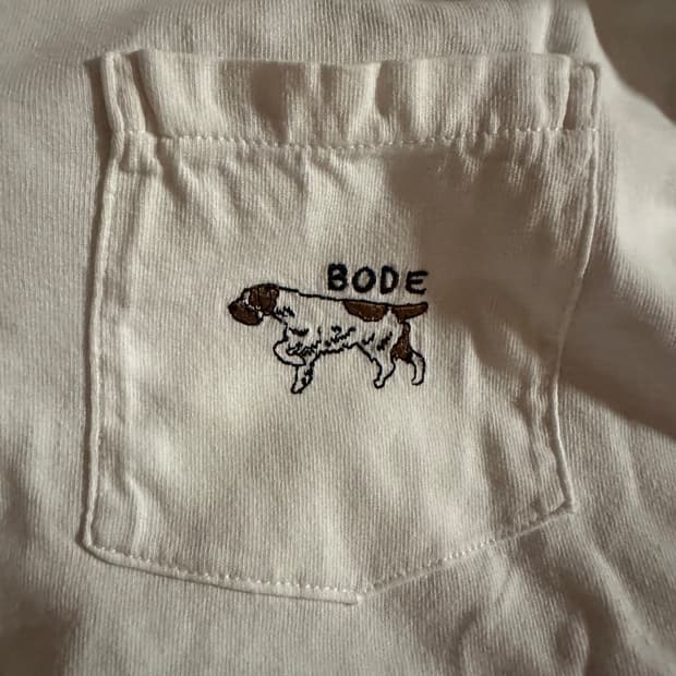 bode 자수 강아지 반팔티 xl