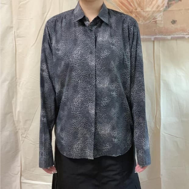 아네스베 레오파드 오버핏 셔츠