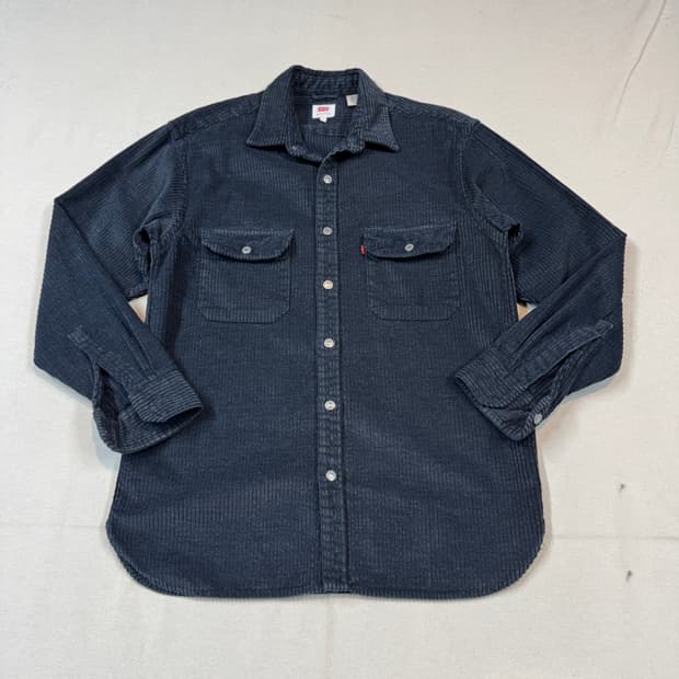 S) 리바이스 투포켓 코듀로이 워크 셔츠 자켓 T버튼 타입