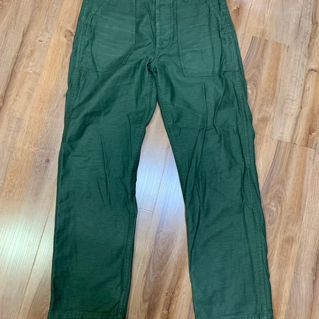 Orslow 퍼티그 팬츠 올리브 2사이즈