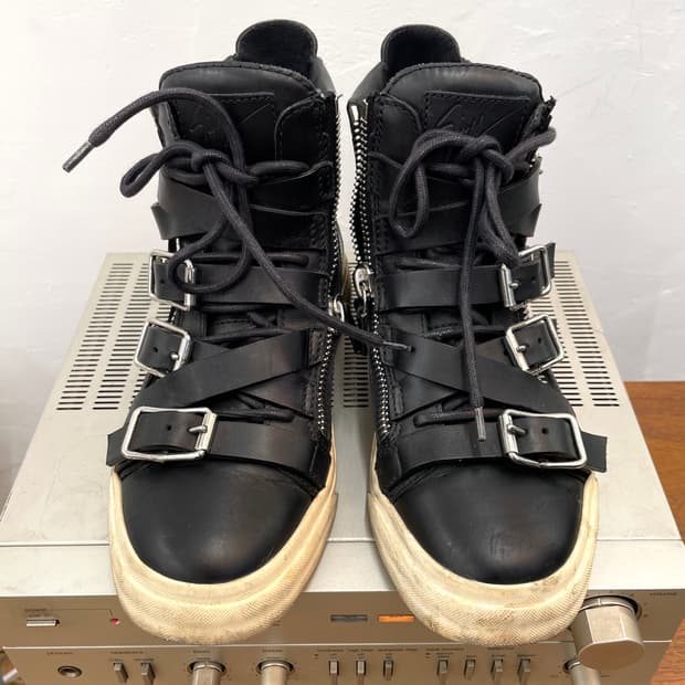 [235] 쥬세페자노티 레더 하이 스니커즈