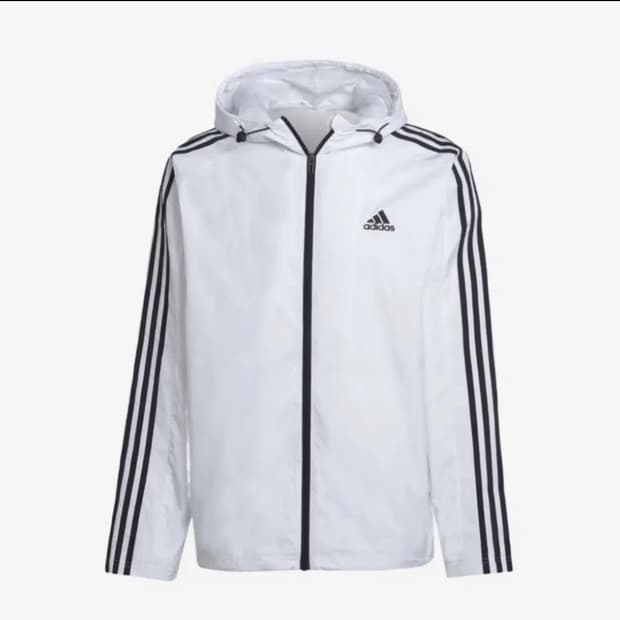 아디다스 에센셜 3s 우븐 윈드브레이커 L