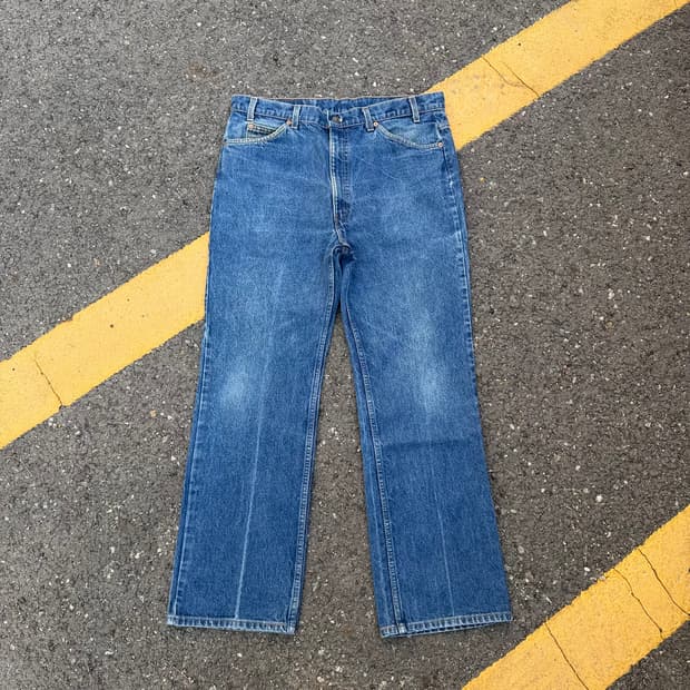 80s 빈티지 리바이스 517 부츠컷 오렌지탭