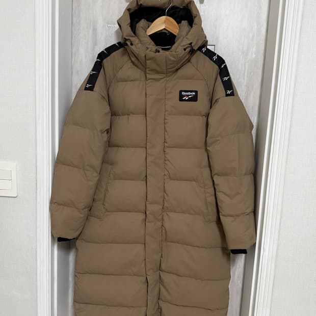 95 M / 리복 베이지 롱패딩 점퍼