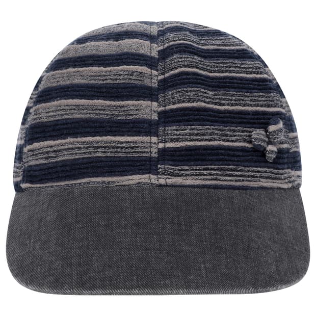 peach stripe cap navy