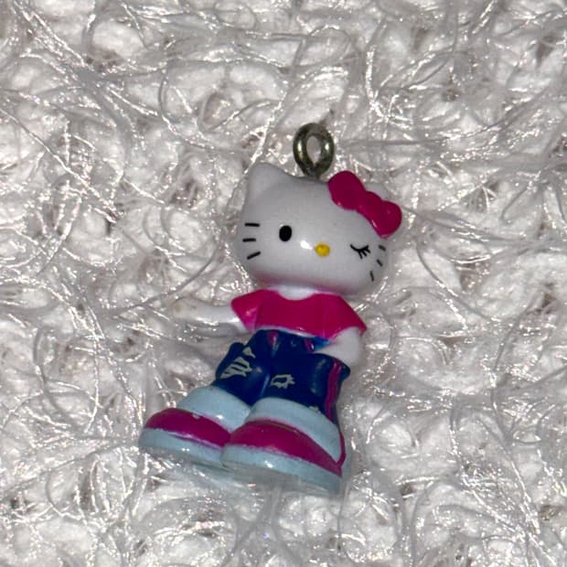 빈티지) 고전 키티 스트랩 왕발키티 챰 알맹이