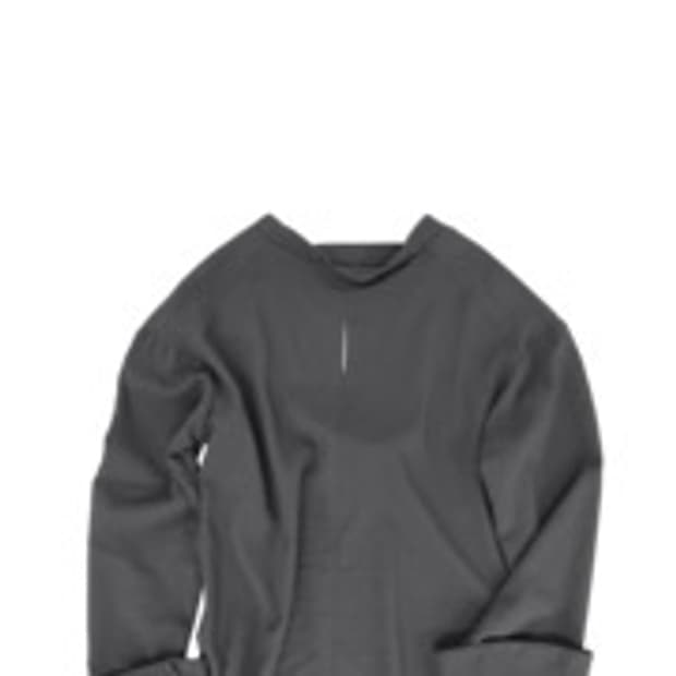 에옹쓰 garden backless blouse - charcoal