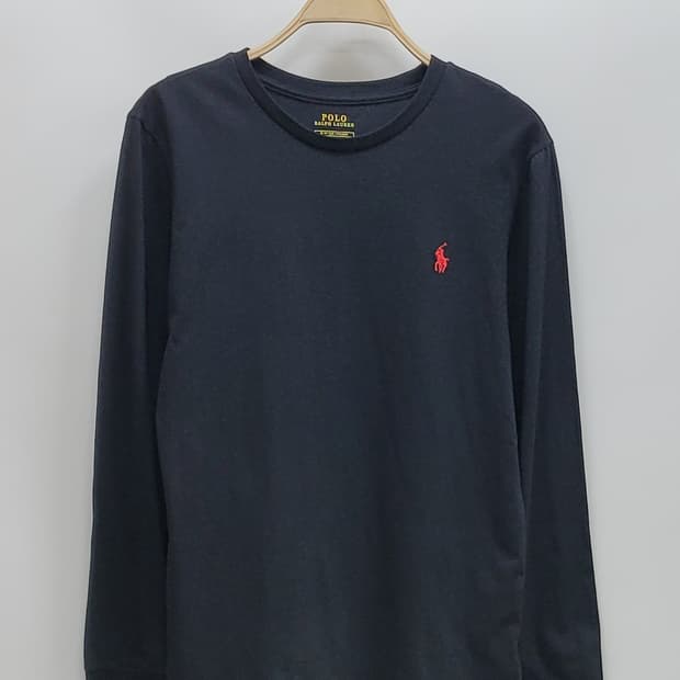 POLO 폴로 랄프로렌 레드 포니 긴팔 티셔츠 / 남 170-92A 블랙