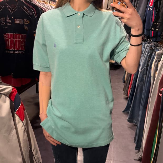 폴로 반팔 셔츠 민트