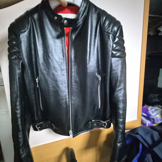 렉토 레드라이너 레이서 레더 자켓