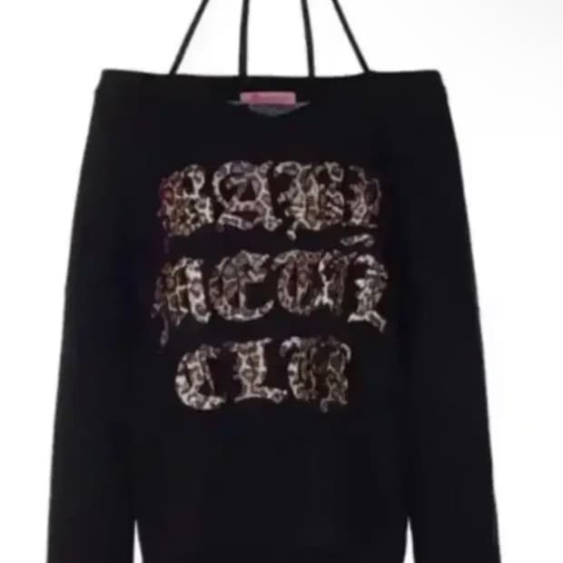 베이비메탈클럽 베메클 레오파드로고스트링티 블랙