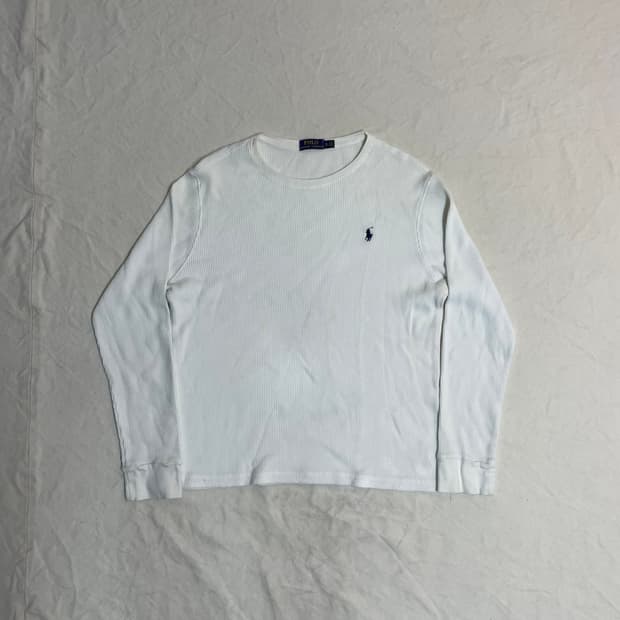 폴로 와플 롱슬리브 