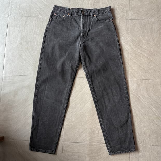 95년 미국 생산 리바이스 550 데님 블랙 팬츠