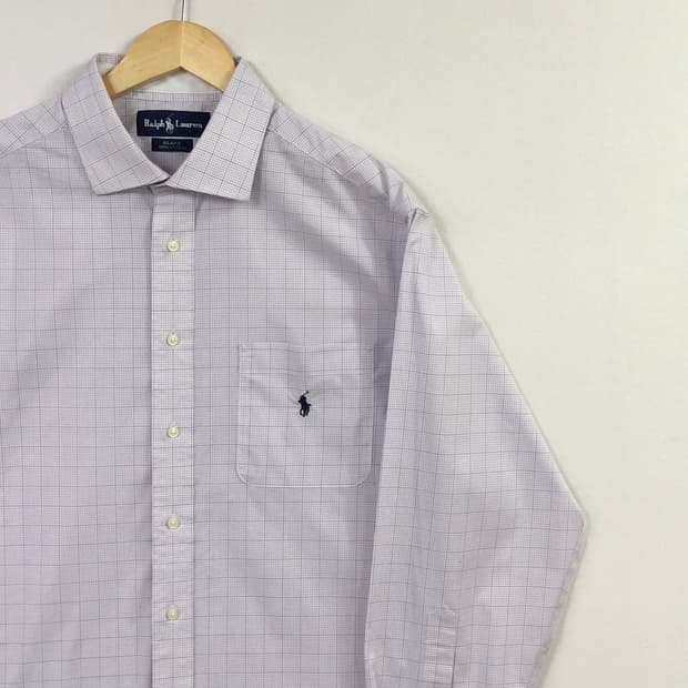 XL 폴로 체크 셔츠