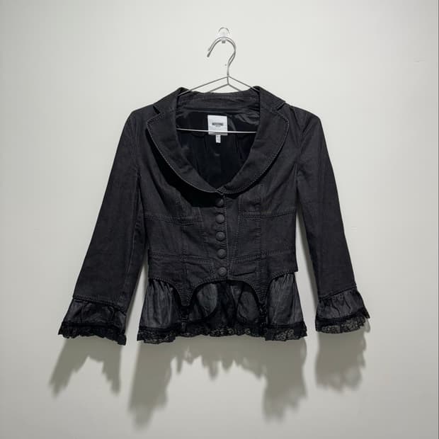 Moschino jeans ruffled jacket