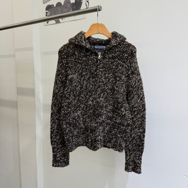 FREE SOUL (Made in Italy) 니트 집업