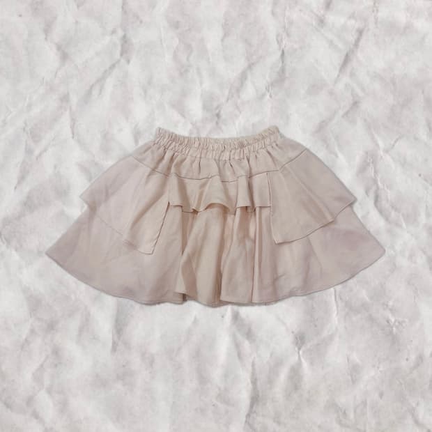 히메갸루 프릴 연핑크 숏스커트