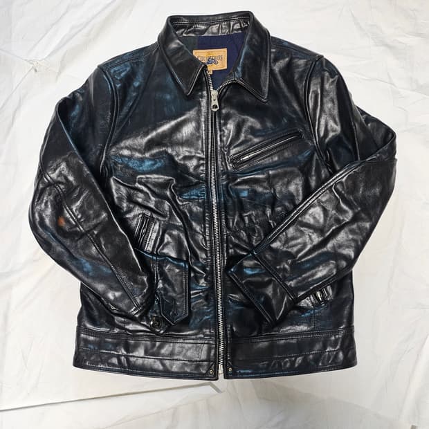 CIDU Leather 말가죽 추정 라이더자켓 XL