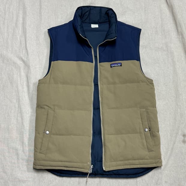 파타고니아 리버시블 양면 배색 패딩 베스트 S