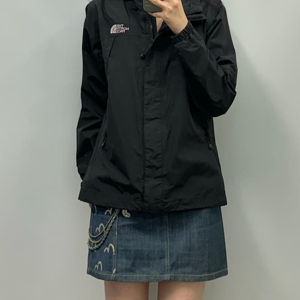 노스페이스 블랙 하이벤트 윈드 바람막이 자켓