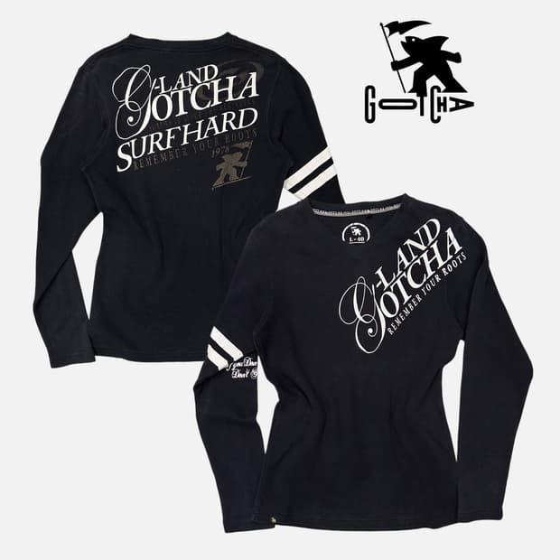 GOTCHA logo lettering waffle t-shirt