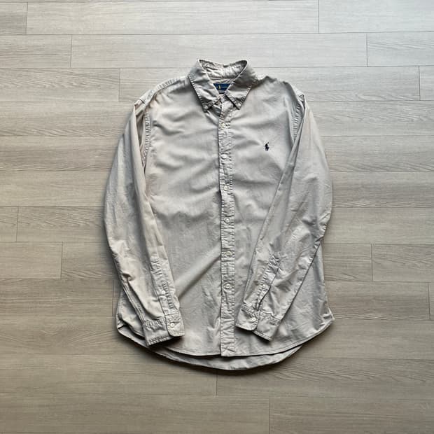 폴로 가먼트다이 옥스포드 셔츠 포그 그레이