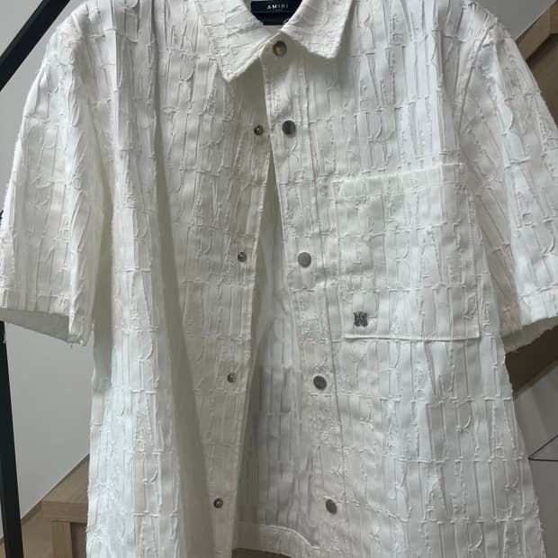Amiri 아미리 셔링 반팔 셔츠 XL