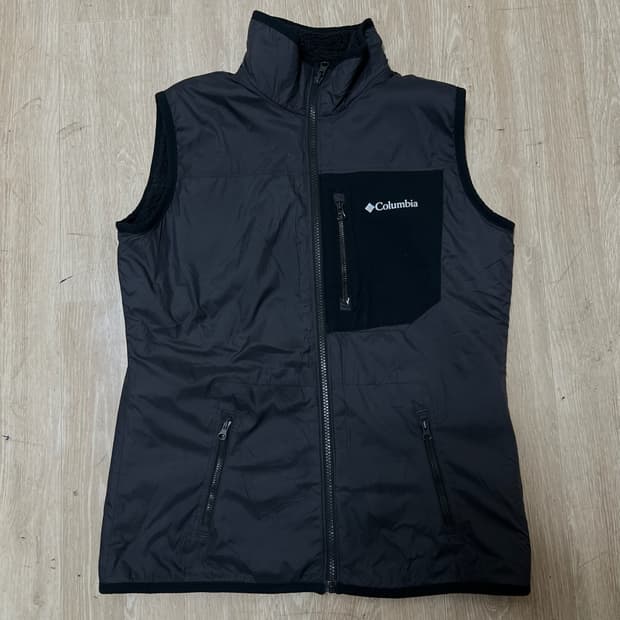 컬럼비아 리버시블 바람막이 후리스 조끼 L/100 