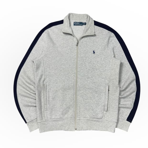 (M) 폴로 랄프로렌 사이드라인 코튼 집업 자켓 그레이