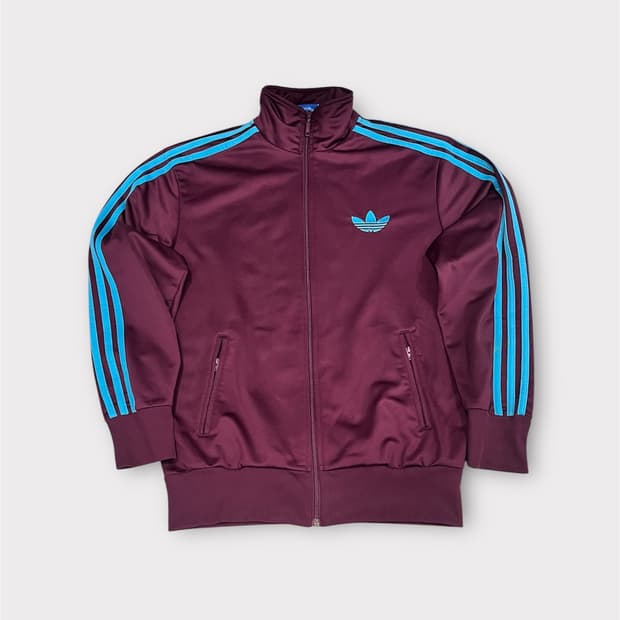 아디다스 파이어버드 져지 트랙탑 95 버건디민트