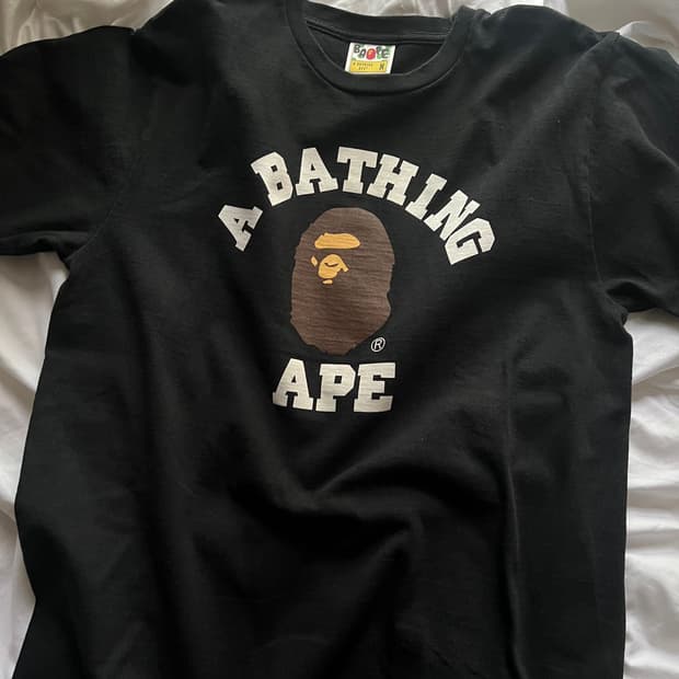 Bape 베이프 컬리지 반팔 티셔츠 M