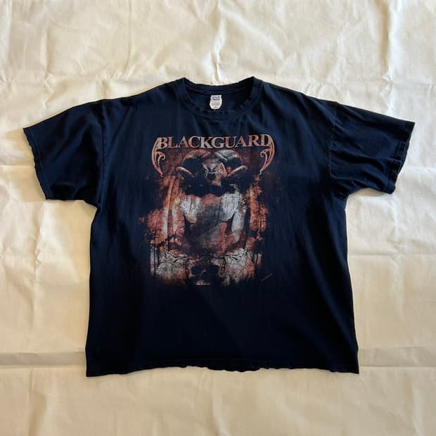 [XL] 블랙가드 Blackguard 빈티지 밴드티 워싱 데미지 티셔츠