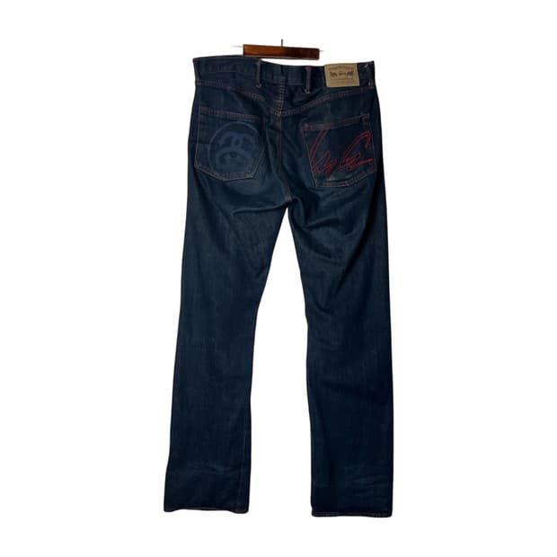 [STUSSY] 스투시 재팬 스티치 로고 데님팬츠