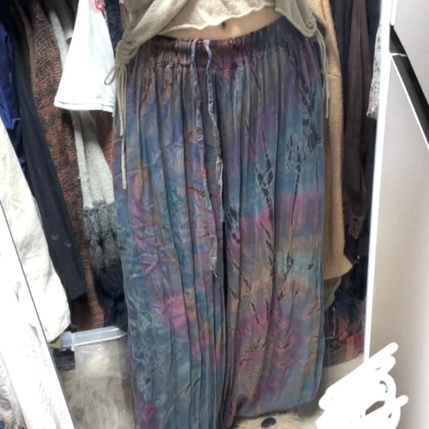 빈티지 타이다이 하렘 벌룬 팬츠