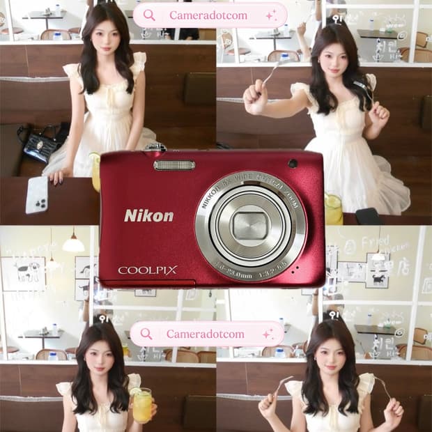 풀셋!) Nikon coolpix S2900 니콘 쿨픽스 레드