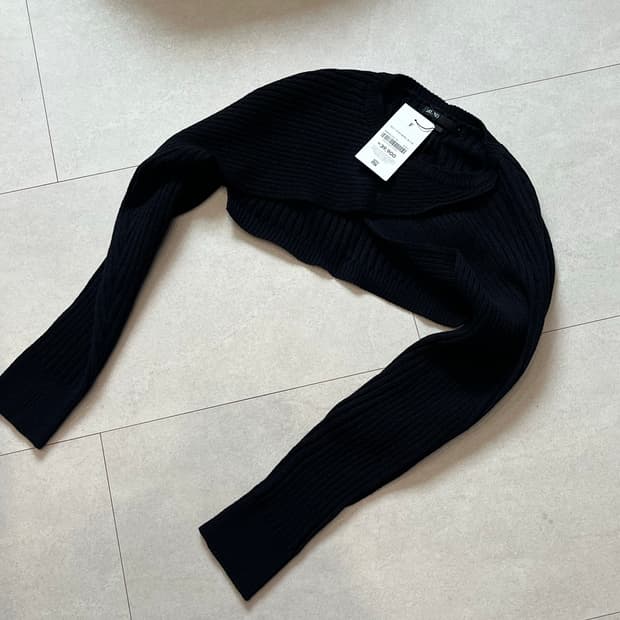 미쏘 볼레로 가디건 블랙 새상품