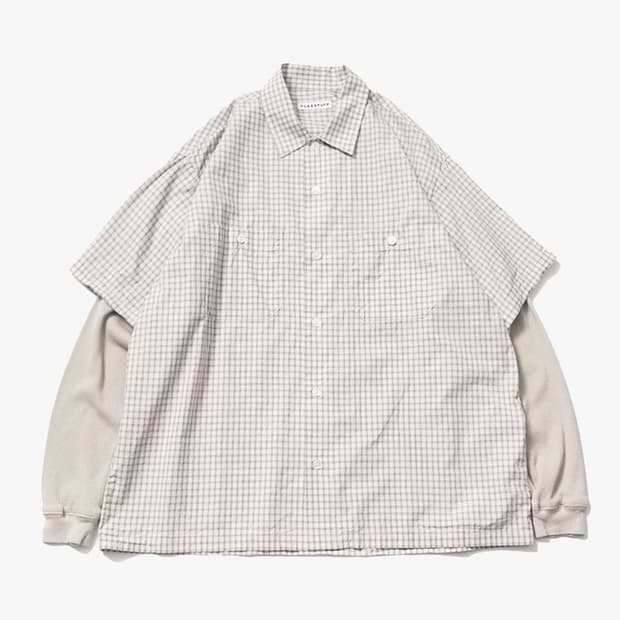 F-LAGSTUF-F - LAYERED CHECK SHIRT