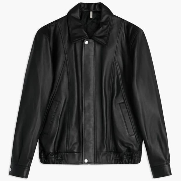 (구매)선플라워 90‘s 레더봄버 48사이즈