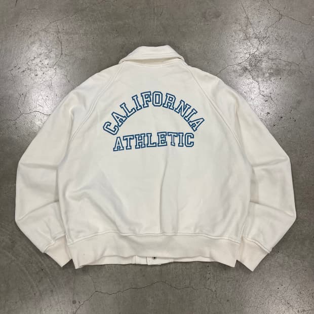 후아유 아이보리 컬러 스펠아웃 코튼 자켓