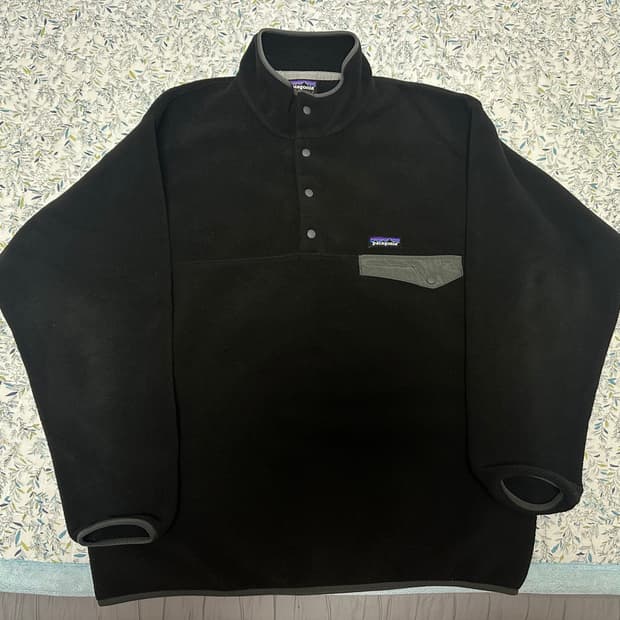 [L] 파타고니아 신칠라 블랙 그레이 헤비웨이트