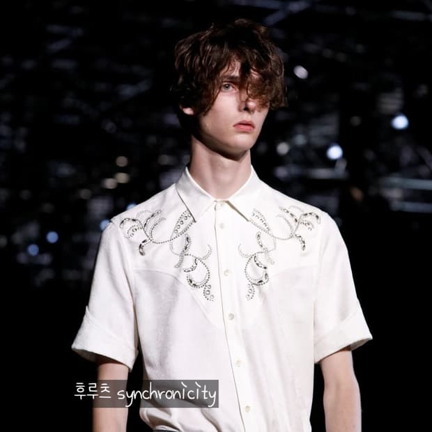 생로랑 19ss 웨스턴 셔츠