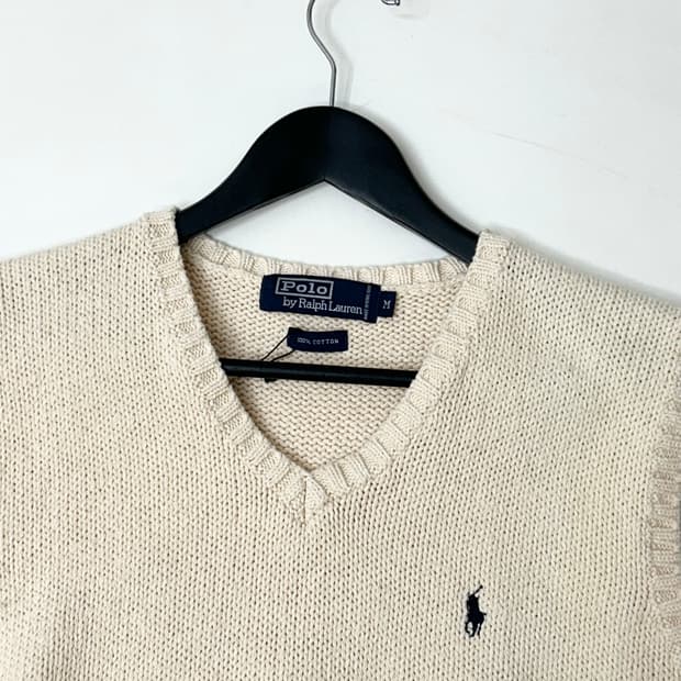 Polo 폴로 랄프로렌 베이지 니트 베스트