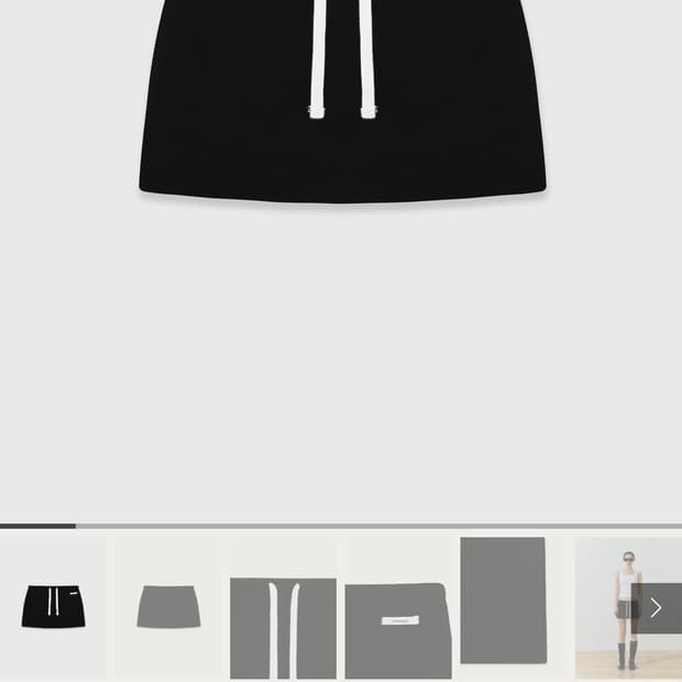letterand 레터앤 베이직 스커트 팬츠 (black)